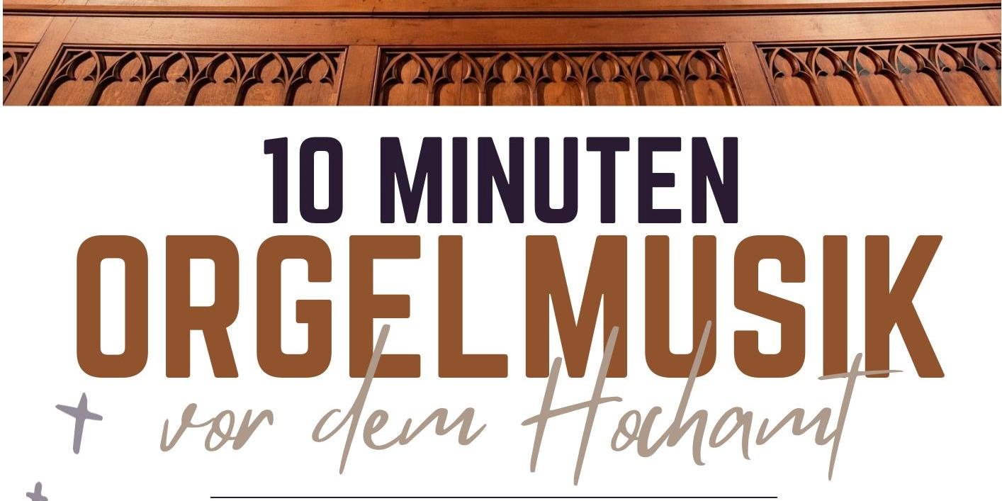Plakat-Orgelmusik in Kirchen