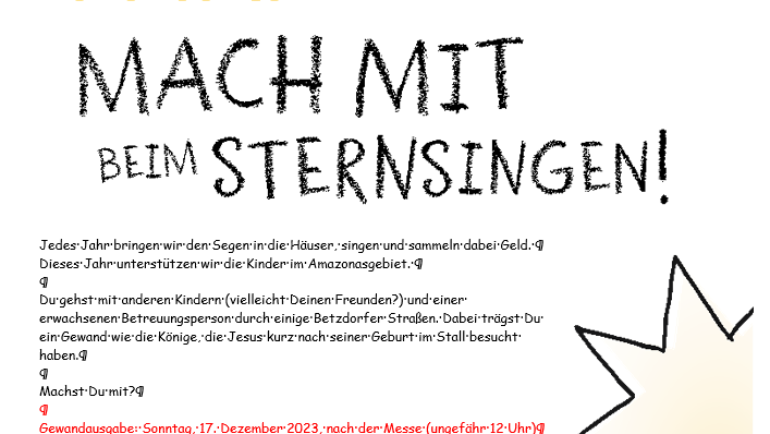 Betzdorfer Sternsingerinfo