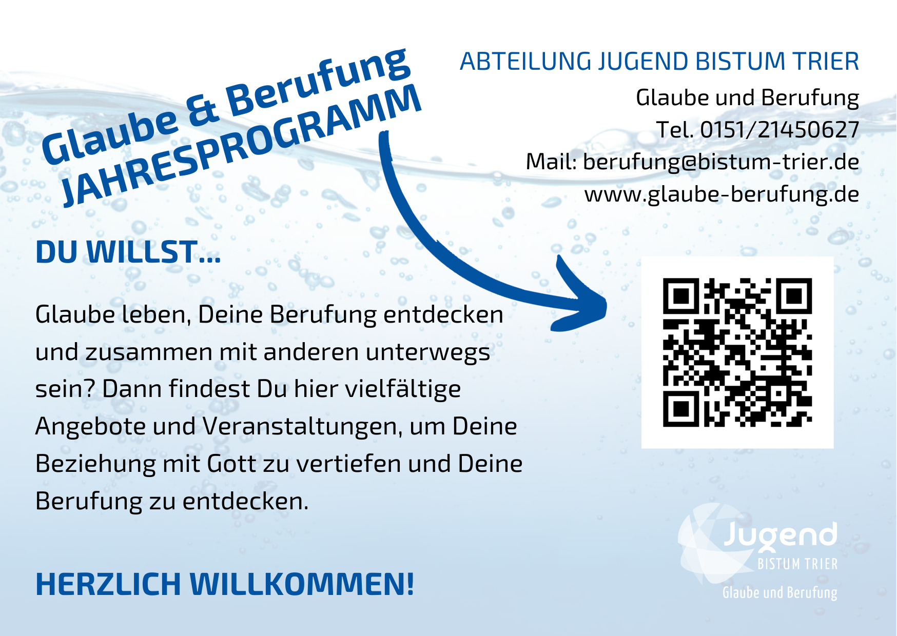 Karte Rückseite Programm Glaube und Berufung (c) BGV Trier Karte Rückseite Programm Glaube und Berufung