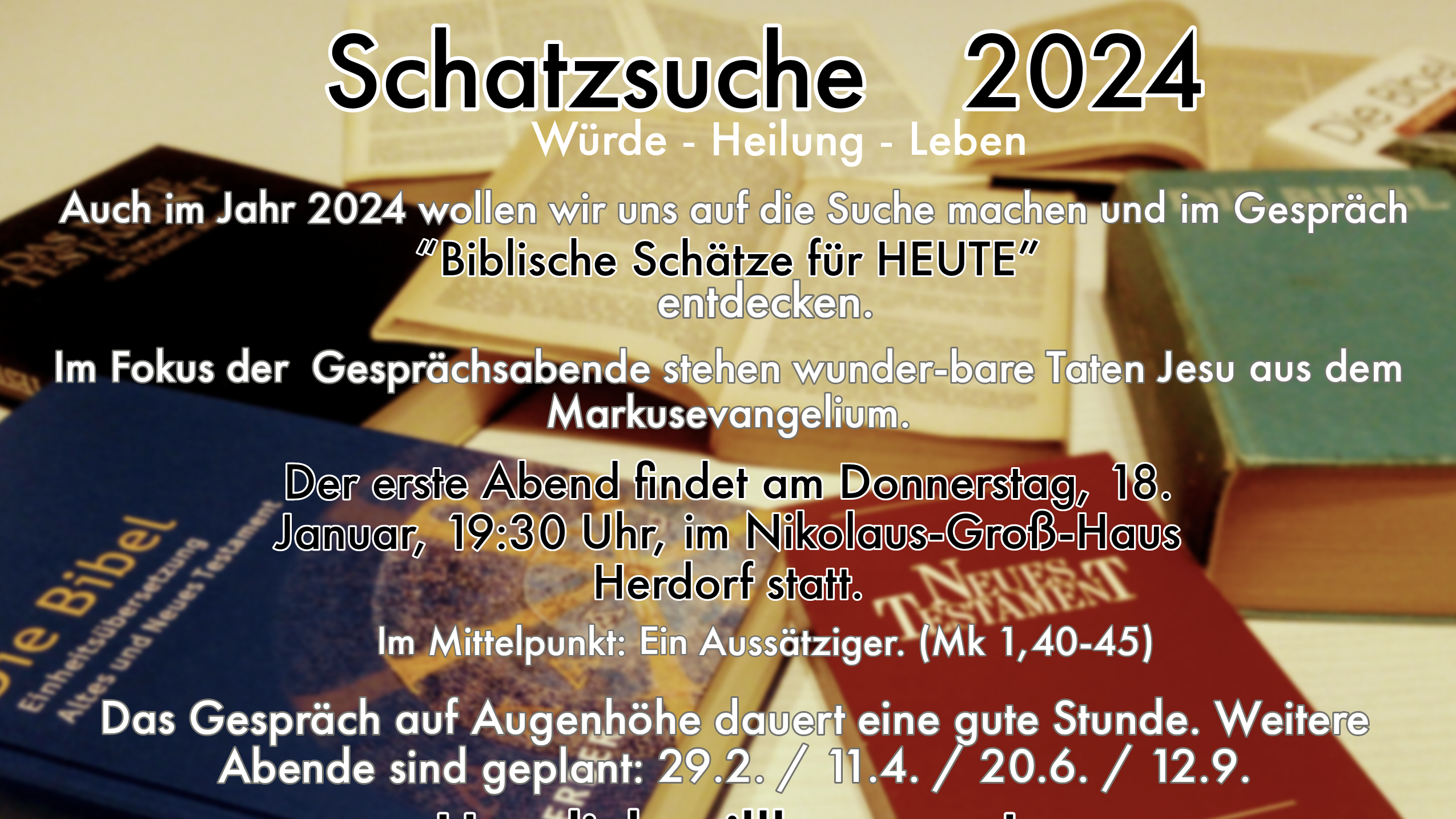 2024 Schatzsuche Herdorf Gesprächsabende