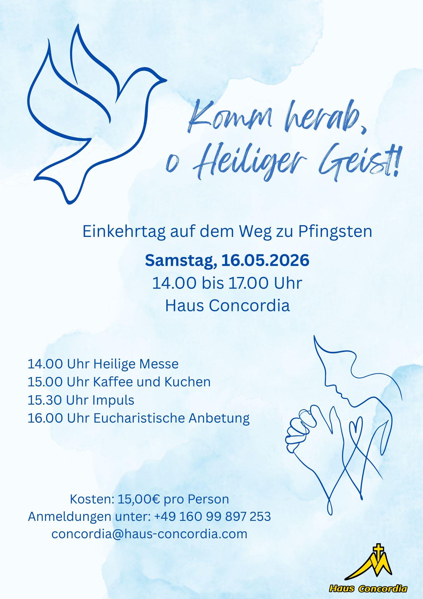 2026-05 Concordia Plakat deutscher Einkehrtag