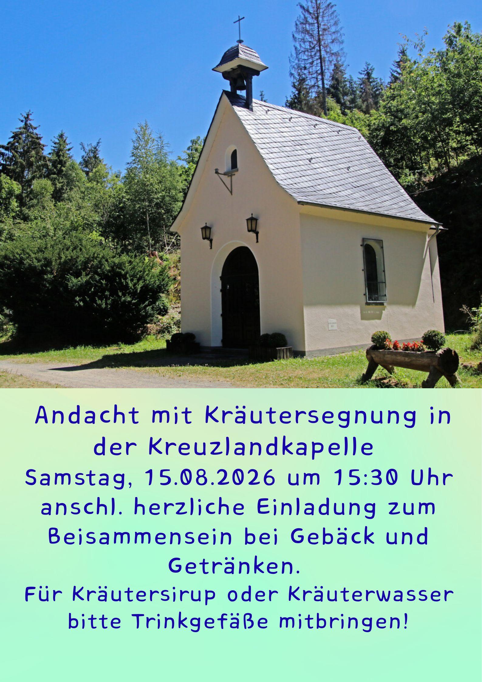 2026-08-15 Kreuzlandkapelle Kräutersegnung-Andacht