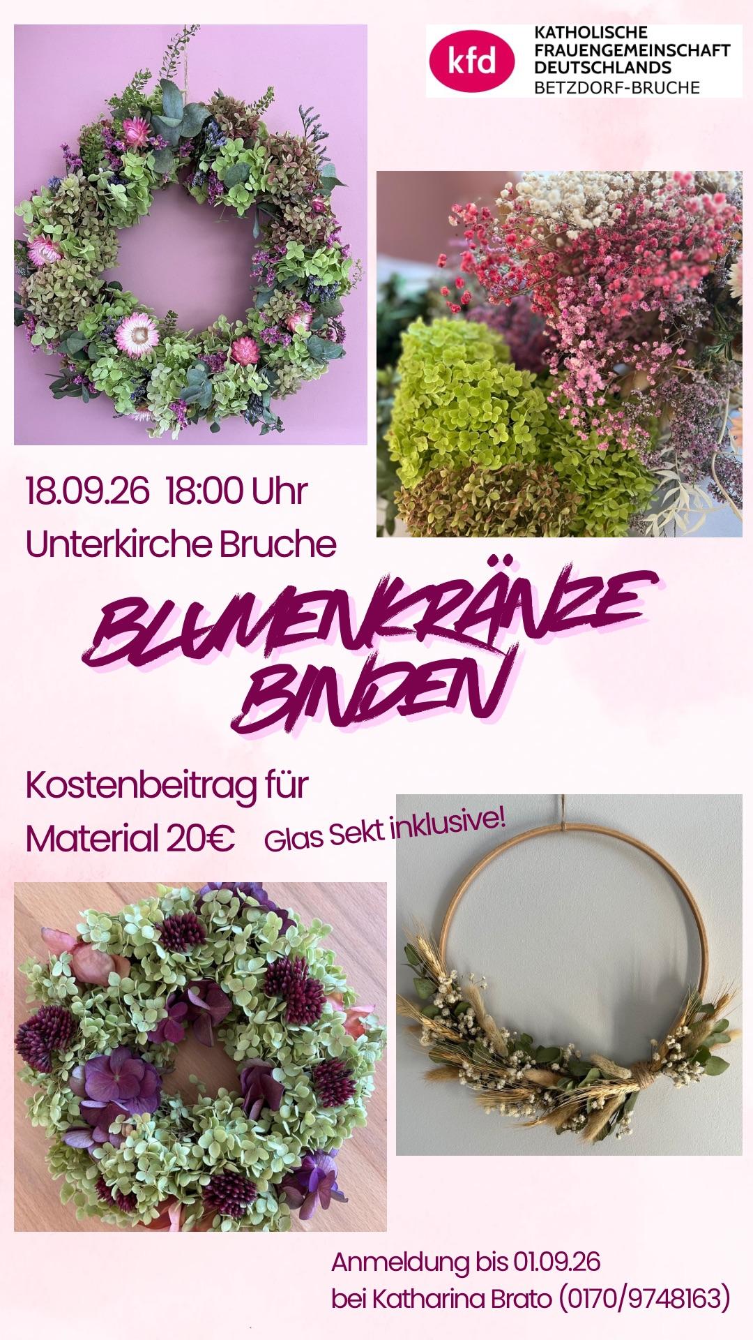 2026-08 kfd Bruche Blumenkränze binden (c) kfd Bruche 2026-08 kfd Bruche Blumenkränze binden