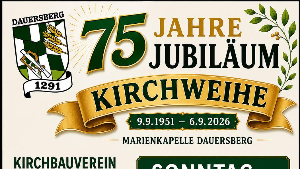 2026-09-06 Plakat Kirchweih Dauersberg
