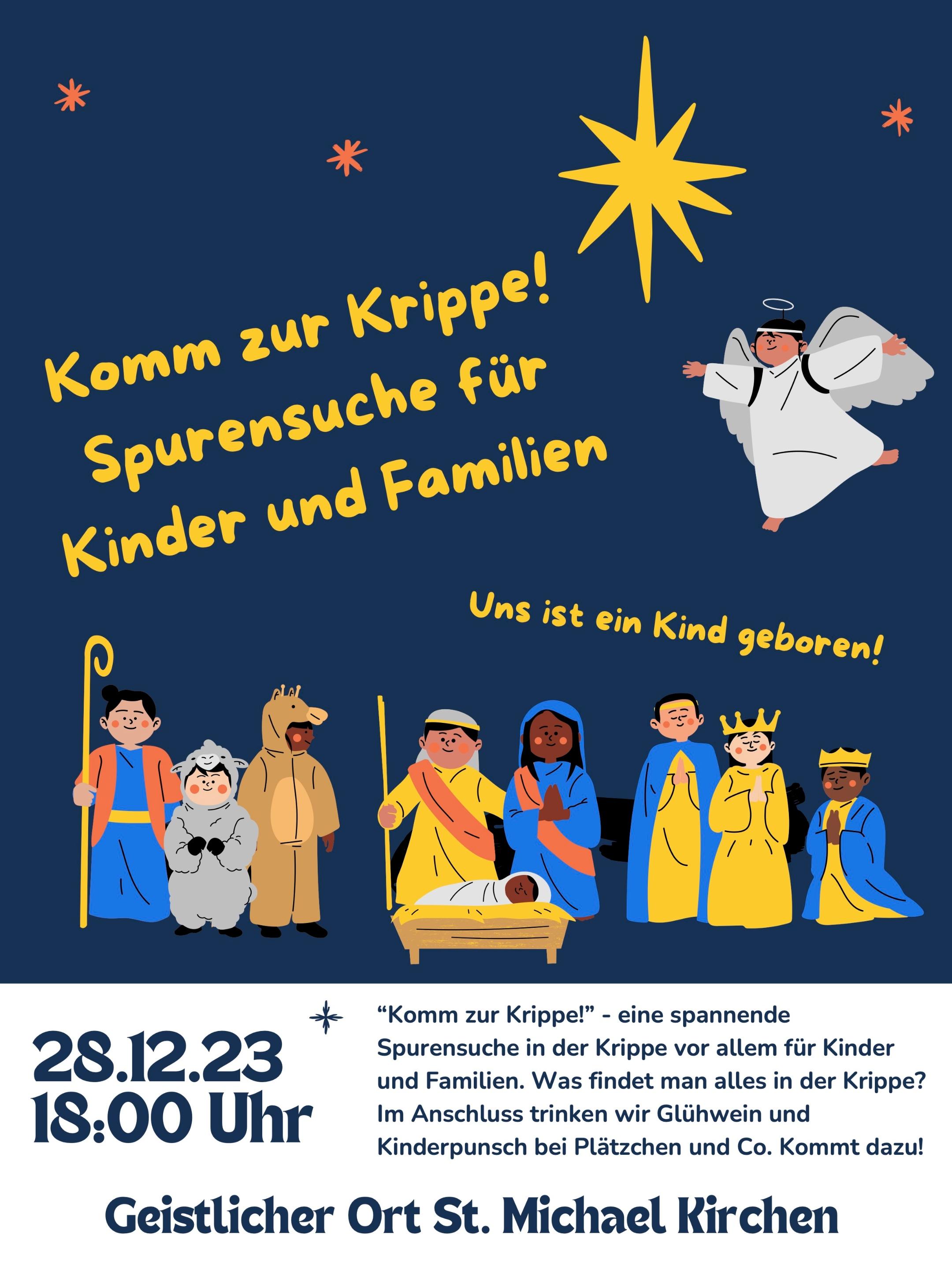 Weihnachten Komm zur Krippe