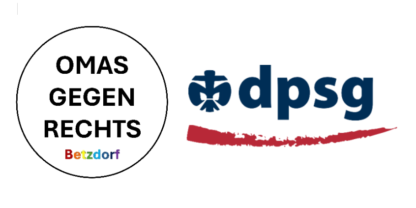 Omas gegen rechts und DPSG Logo
