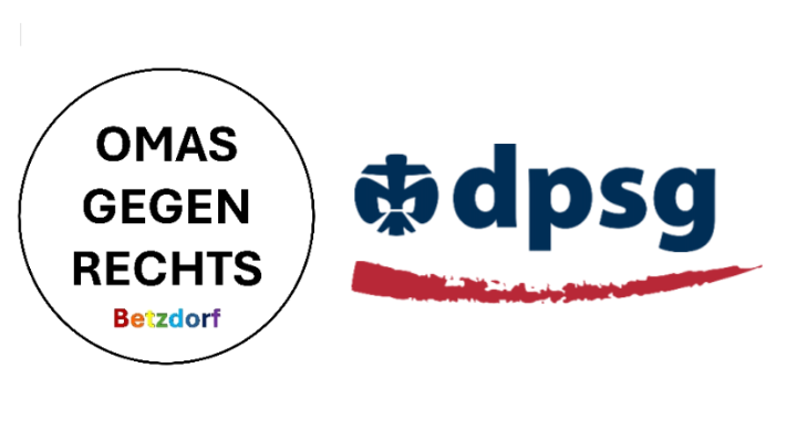 Omas gegen rechts und DPSG Logo